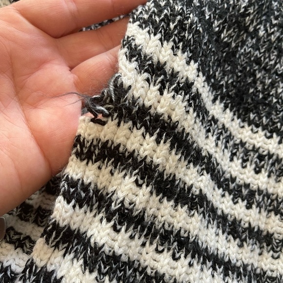 Jason Maxwell Striped Open Front Cardigan Pockets - Picture 9 of 9